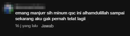 Tangkapan skrin ulasan asal daripada Komen TikTok, nama pembeli disamarkan