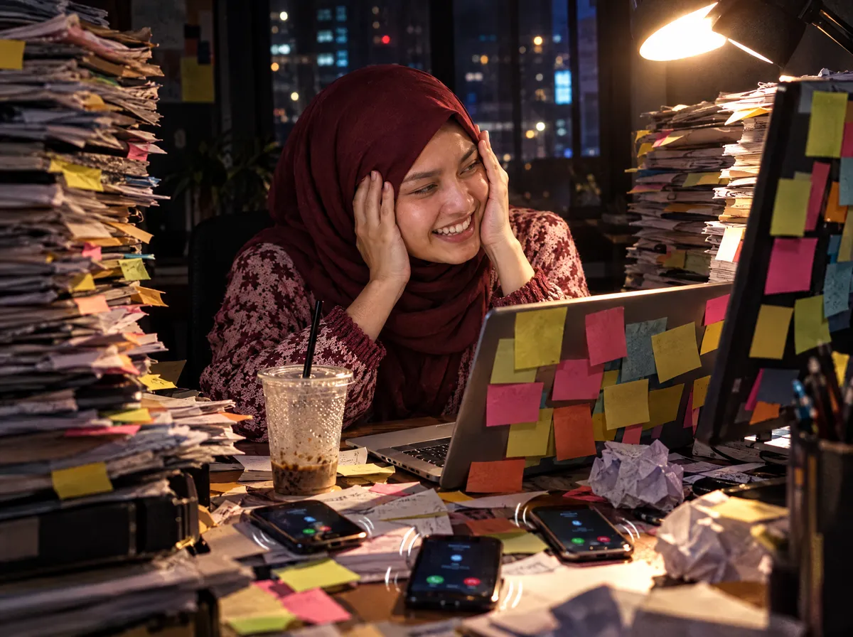 Ilustrasi: Stres bertimbun